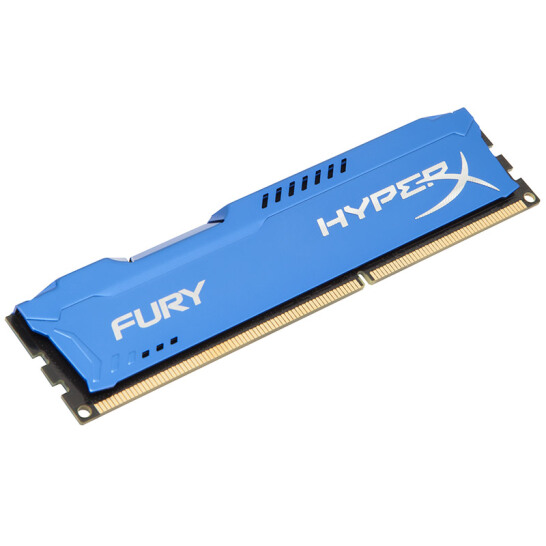 金士顿(Kingston)骇客神条 Fury系列 DDR3 1600 8GB台式机内存(HX316C10F/8)蓝色