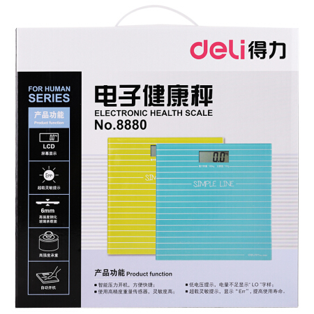 得力（deli）8880 家用电子 体重秤