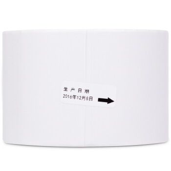 得力（deli）11916 铜版纸不干胶标签纸/条码纸/打印贴纸 卷装 60*40mm*1000张