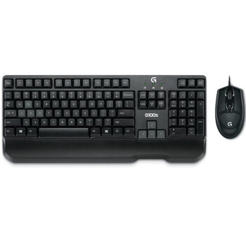 罗技（Logitech）G100S 键盘鼠标套装 电脑游戏键鼠机械手感带手托