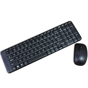 罗技（Logitech） MK220 无线数字键盘键鼠套装台式机电脑笔记本家用办公商务USB无 黑色104键+光电鼠标