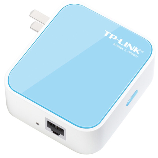 TP-LINK TL-WR800N 300M迷你型WIFI无线路由器AP中继出差旅行便携式