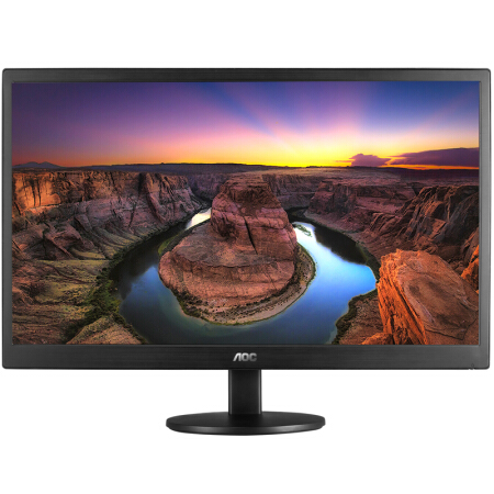 AOC E970SWN5 18.5英寸LED背光节能窄边框液晶显示器（黑色）