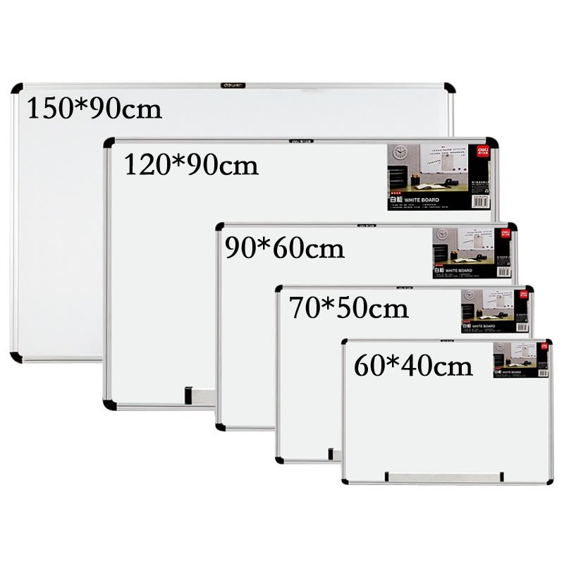 得力（deli）7856 个人书写 白板办公培训 可悬挂大白板 90cm×150cm留言板磁性白板 单面
